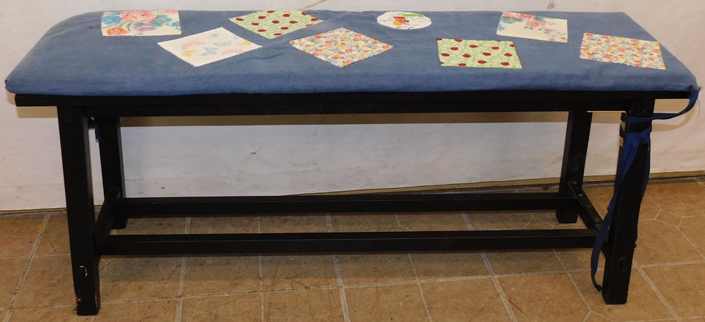 Painted Stretcher Base Bench (1 of 2)