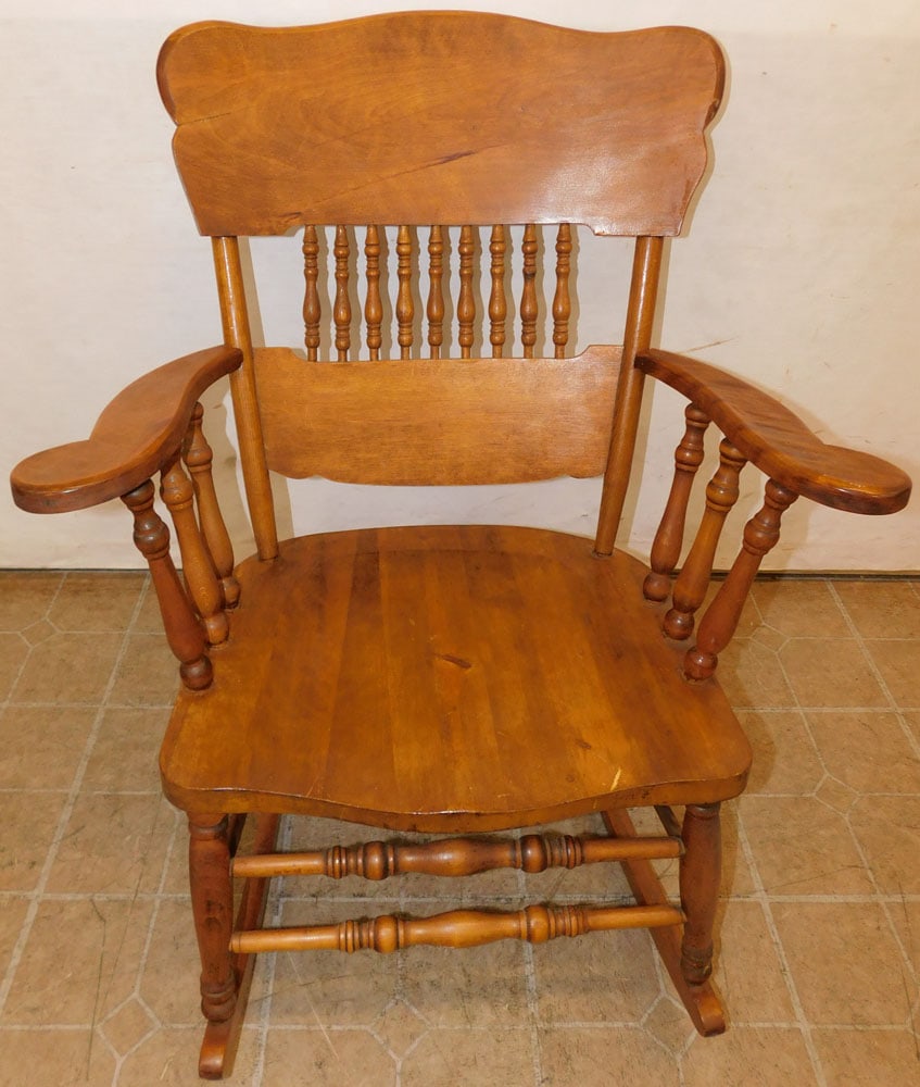 Antique Walnut Rocker (1 of 6)
