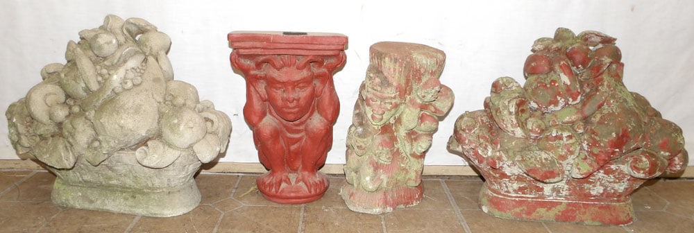 4 Concrete Yard Ornaments (1 of 3)