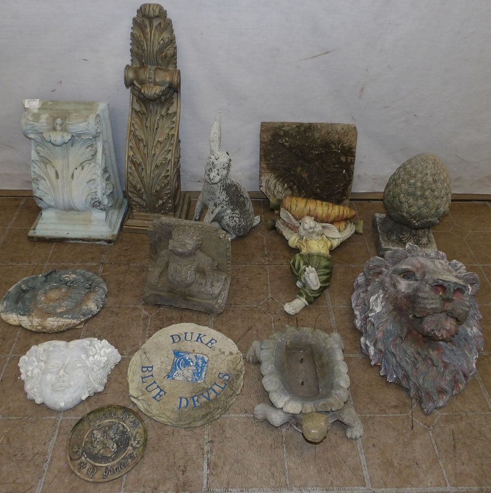 Lot of Resin Yard Ornaments (1 of 3)