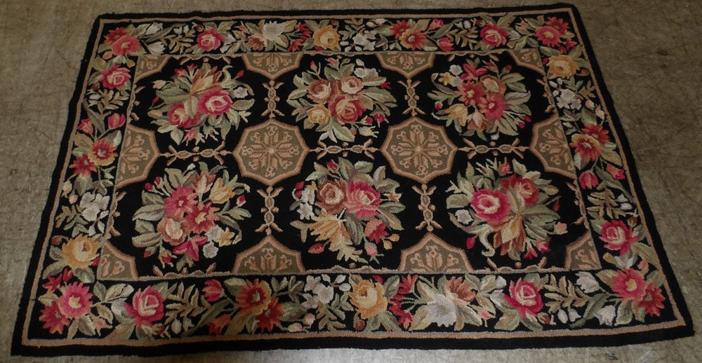 3' 6" x 5' 4" Hook Rug (1 of 5)