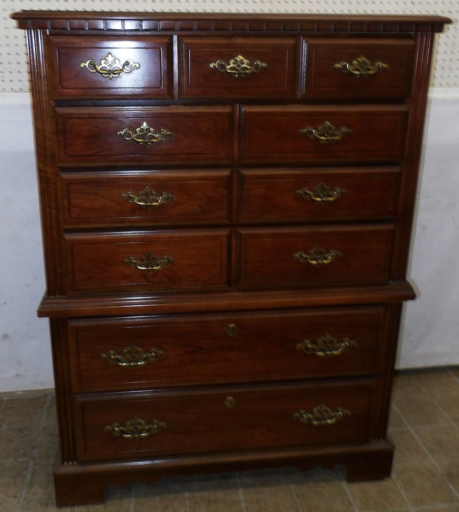Cherry 6 Drawer Tall Chest (1 of 5)