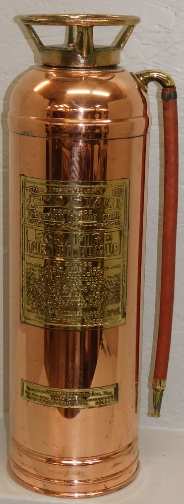 Polished Copper Red Star Fire Extinguisher (1 of 7)