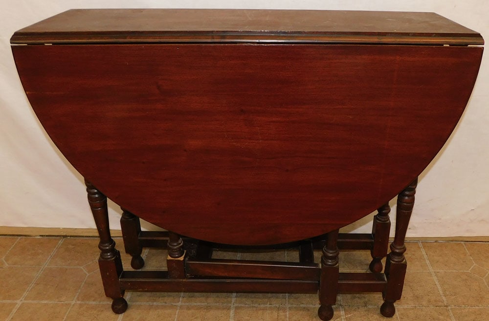 Antique Walnut Gate-Leg Table (1 of 4)