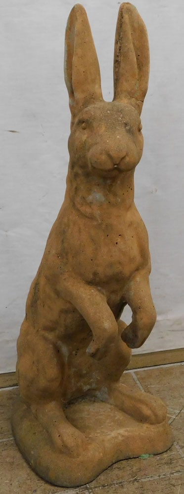 Cast Concrete Rabbit Yard Statue (1 of 5)