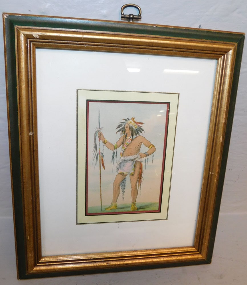 small framed native American print (1 of 3)