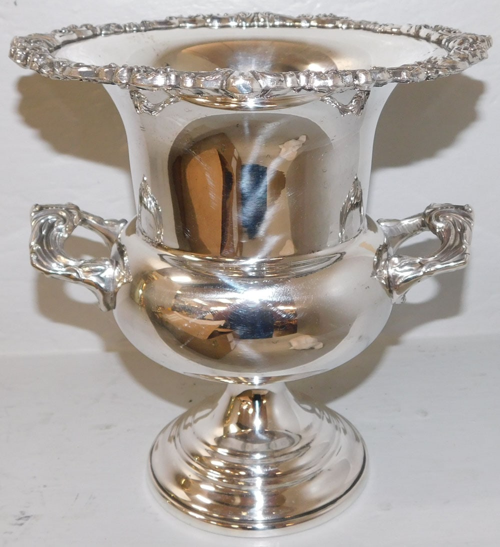 polished silver plated champagne bucket (1 of 4)