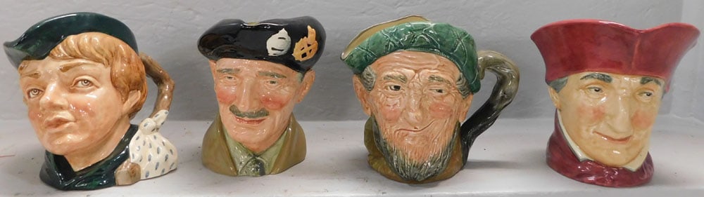 4 royal Doulton toby mugs (1 of 4)