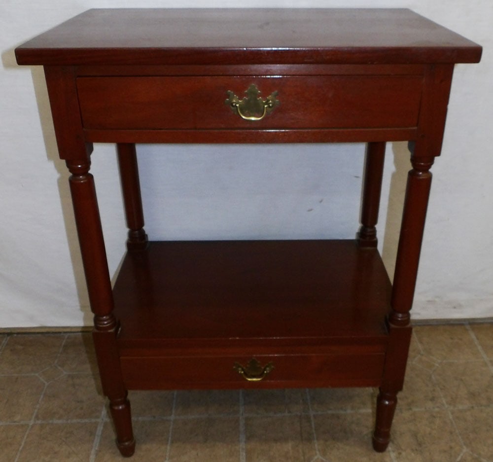 walnut 2 drawer stand (1 of 6)