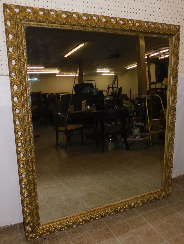 large ornate gilded frame mirror (1 of 3)