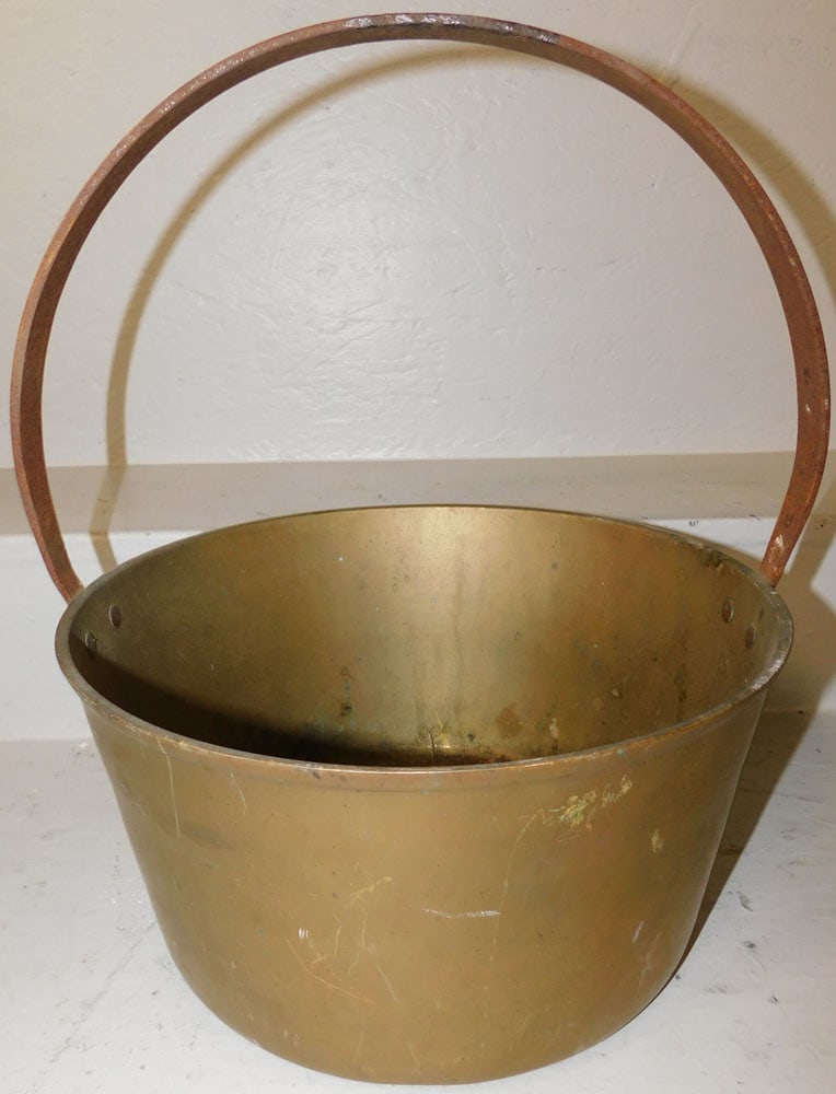 Antique cast Brass jelly bucket (1 of 3)