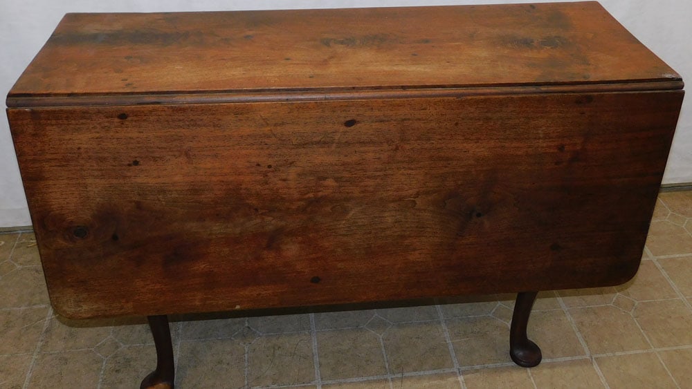 19th Century Walnut Drop-Leaf Dining Table (1 of 5)