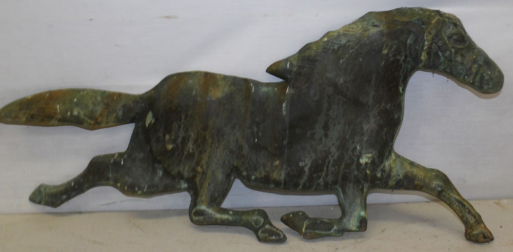 Copper Equestrian Wall Hanging: Copper Equestrian Wall Hanging. 27 1/2" W 13" H "ALL DESCRIPTIONS AND ANY CONDITION STATEMENT GIVEN BY LANGSTON AUCTION GALLERY ARE STRICTLY OPINIONS AND LANGSTON'S SHALL HAVE NO RESPONSIBILITY FOR ER