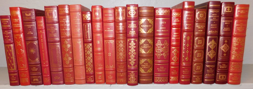 20 Leather Bound Volumes of The Franklin Library (1 of 7)
