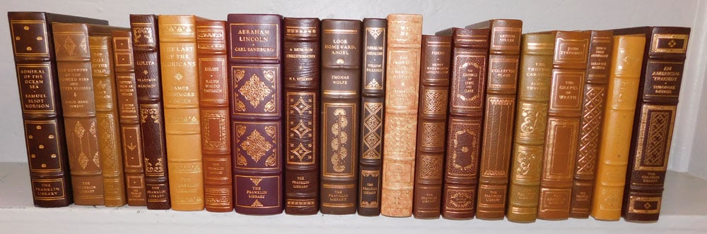 20 Leather Bound Volumes of The Franklin Library (1 of 7)