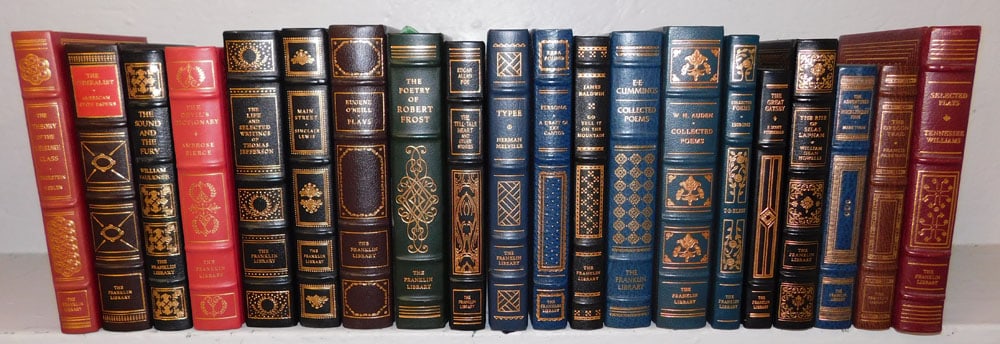 20 Leather Bound Volumes of The Franklin Library (1 of 6)