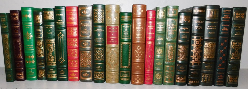 20 Leather Bound Volumes of The Franklin Library (1 of 6)