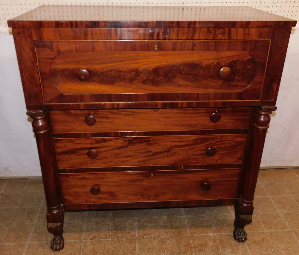 19th Century Mahogany Classical Butler's Desk (1 of 8)