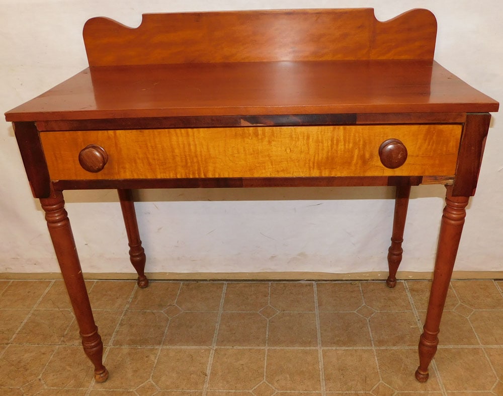 19th Century Cherry Console with Drawer (1 of 6)