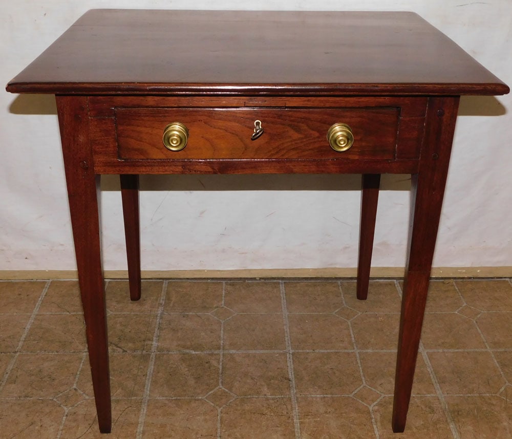 19th Century Walnut 1 Drawer Stand (1 of 4)