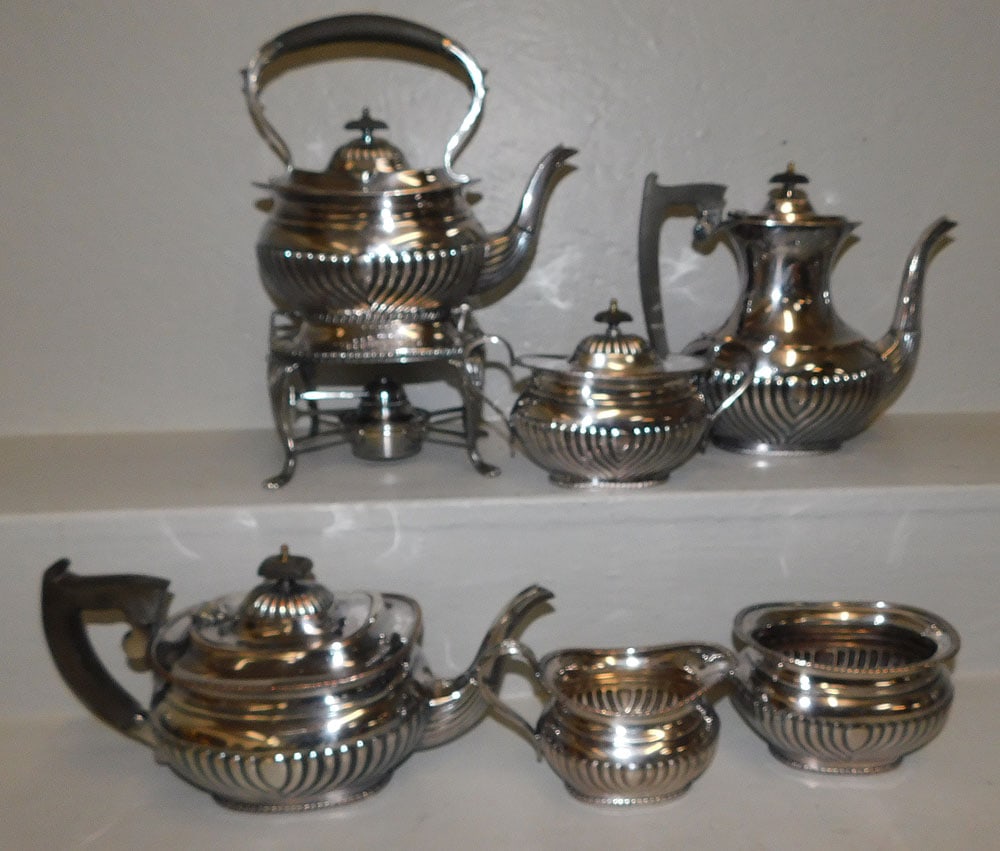 6 Piece Sheffield Tea Service (1 of 3)