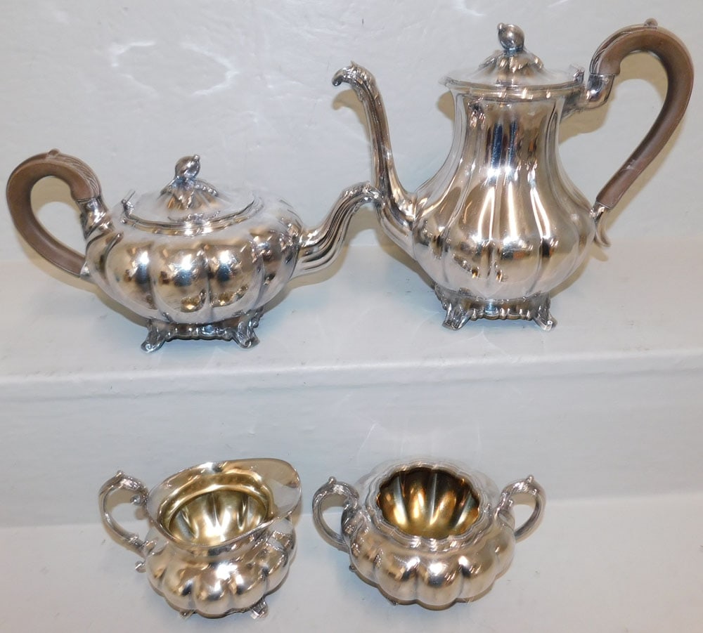 4 Piece Silverplate Tea Service by Rogers (1 of 3)
