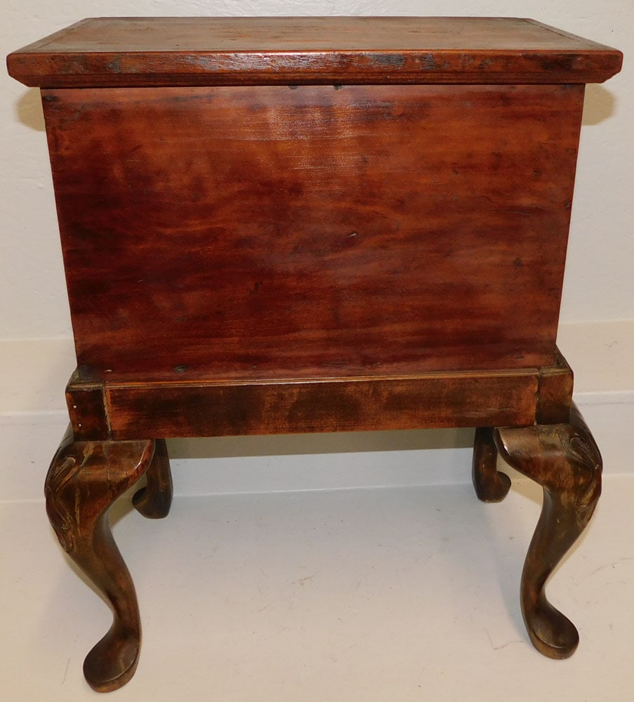 19th Century Cherry Dovetailed Box on Stand (1 of 6)