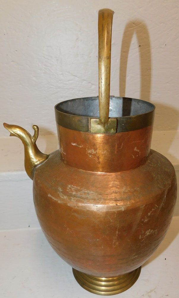 Hammered Copper & Brass Kettle with Spout (1 of 5)