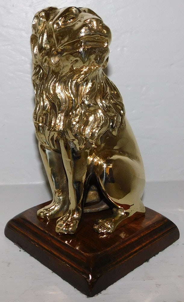 Cast Brass Lion Bookend (1 of 3)