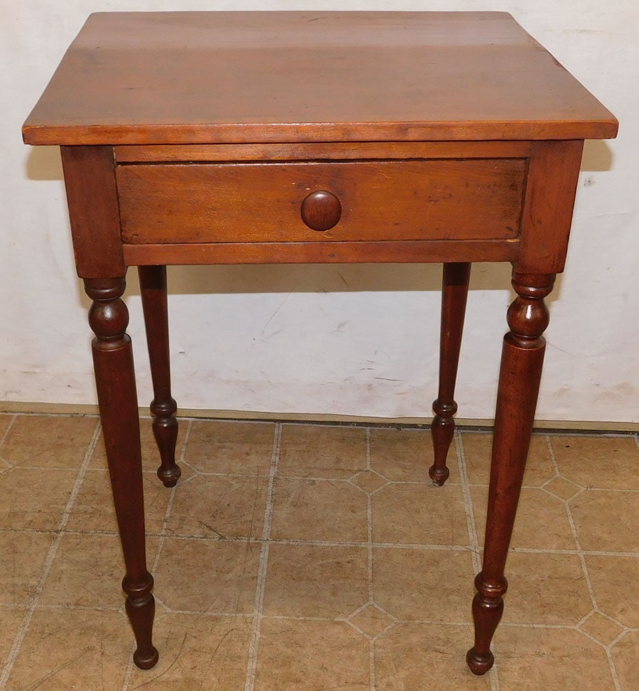 19th Century Cherry 1 Drawer Stand (1 of 4)