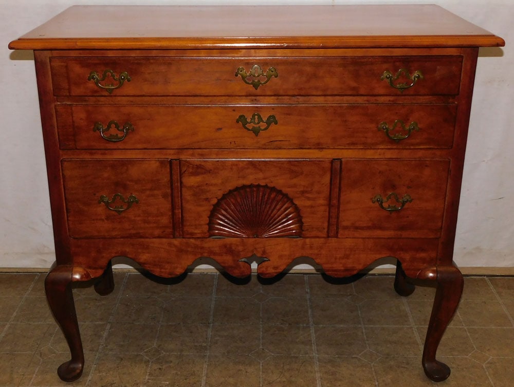 19th Century Cherry Queen Anne Lowboy (1 of 5)
