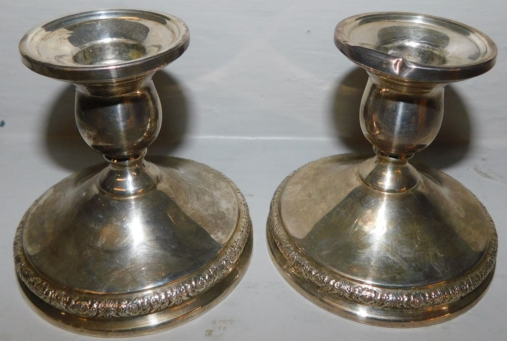 2 Sterling Weighted Candlesticks by Prelude (1 of 4)