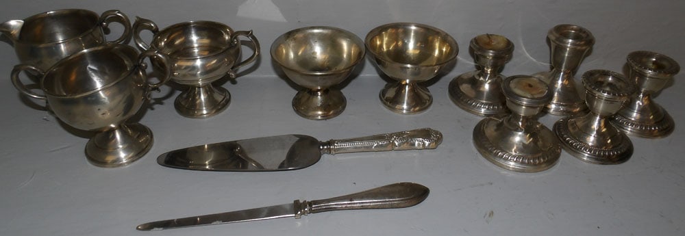 Lot of Sterling Weighted Items (1 of 6)