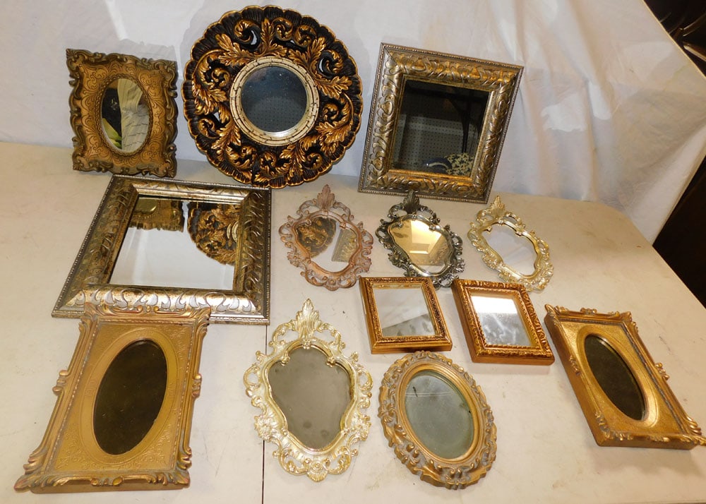 Lot of Gilded Frame Decorative Mirrors (1 of 4)