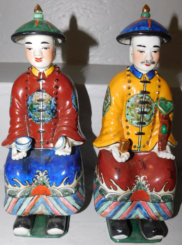 Pair of Oriental Figurines of Nobleman (1 of 3)