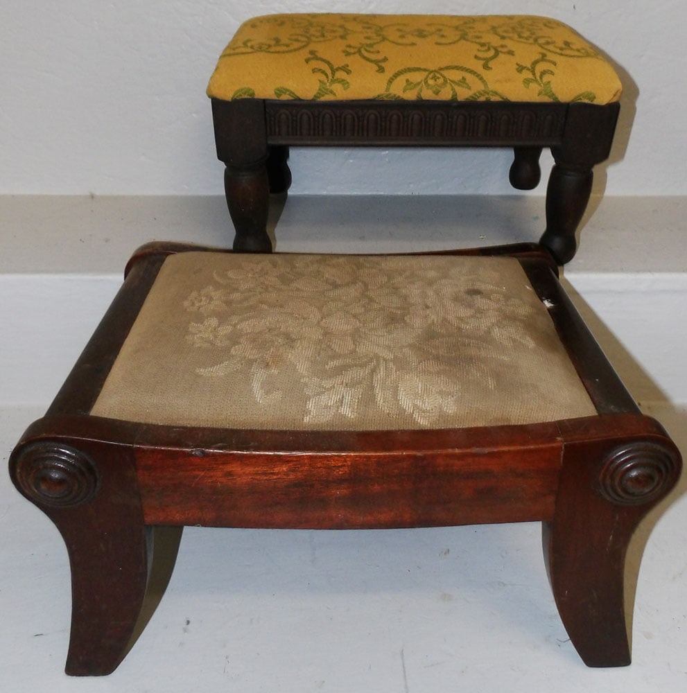 2 Mahogany Stools (1 of 3)