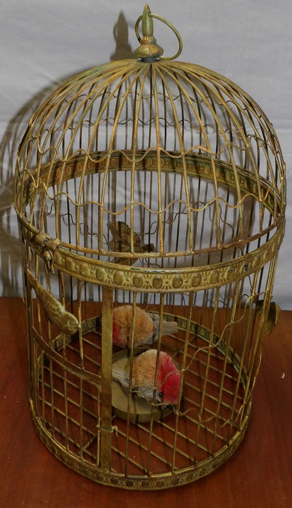painted metal bird cage (1 of 2)