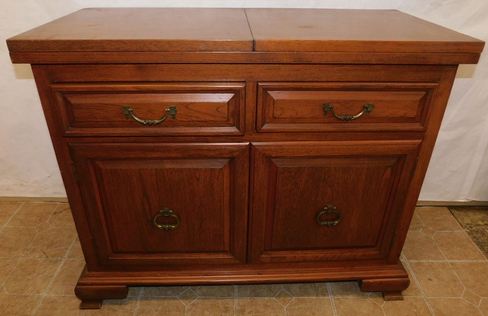 walnut bar cabinet (1 of 7)