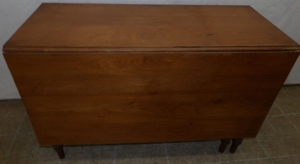 antique walnut drop leaf table (1 of 4)