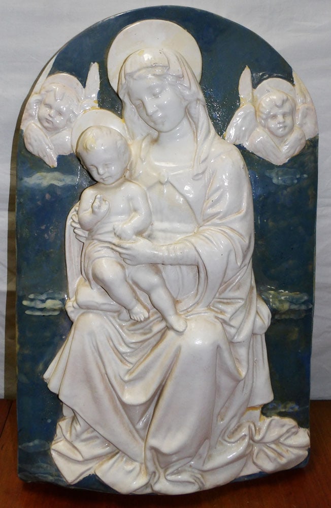 painted porcelain wall plaque (1 of 3)