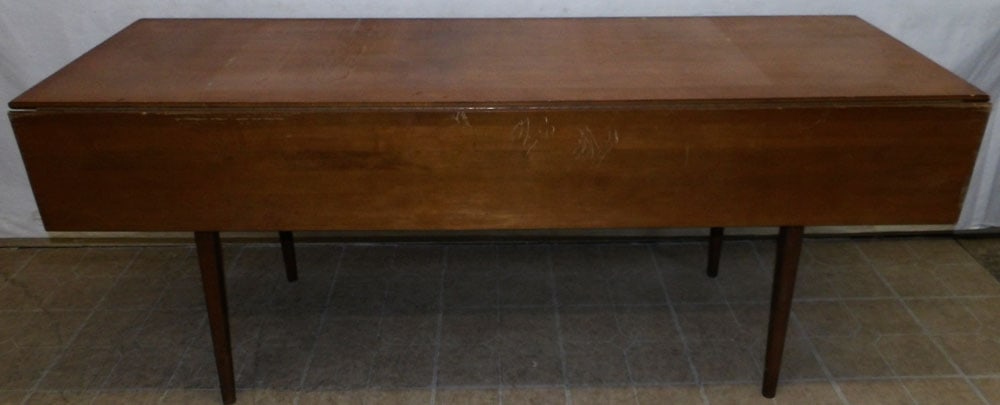 maple harvest table: maple harvest table. 70" L 23" D 29" H"ALL DESCRIPTIONS AND ANY CONDITION STATEMENT GIVEN BY LANGSTON AUCTION GALLERY ARE STRICTLY OPINIONS AND LANGSTON'S SHALL HAVE NO RESPONSIBILITY FOR ERRORS OR OM