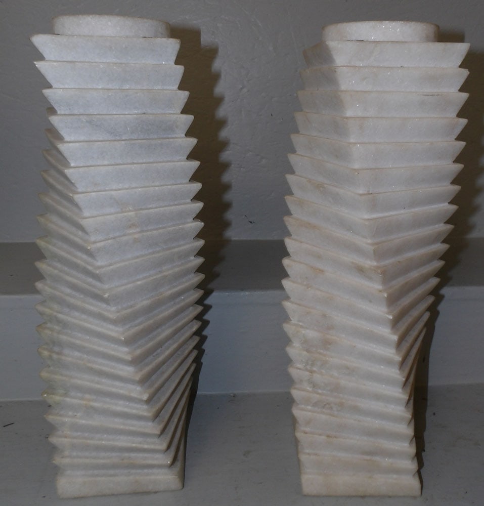 pair marble stands (1 of 3)