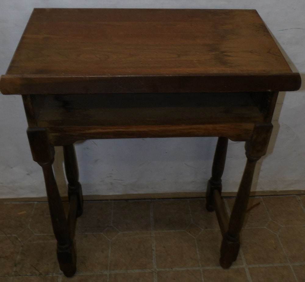 antique walnut book stand (1 of 4)