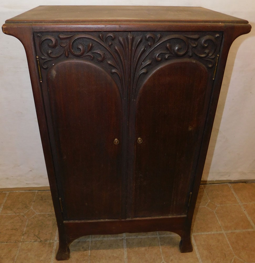 Antique Mahogany Music Cabinet (1 of 6)