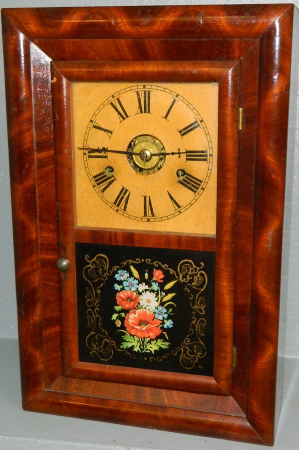 30 hour Seth Thomas ogee style alarm clock: 30 hour Seth Thomas ogee style alarm clock with Seth Thomas hands, working.10 3/4" x 16 3/4".