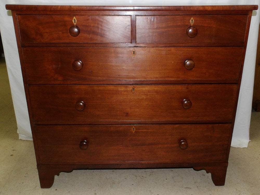 19th Century Mahogany 2/3 Drawer Chest (1 of 9)