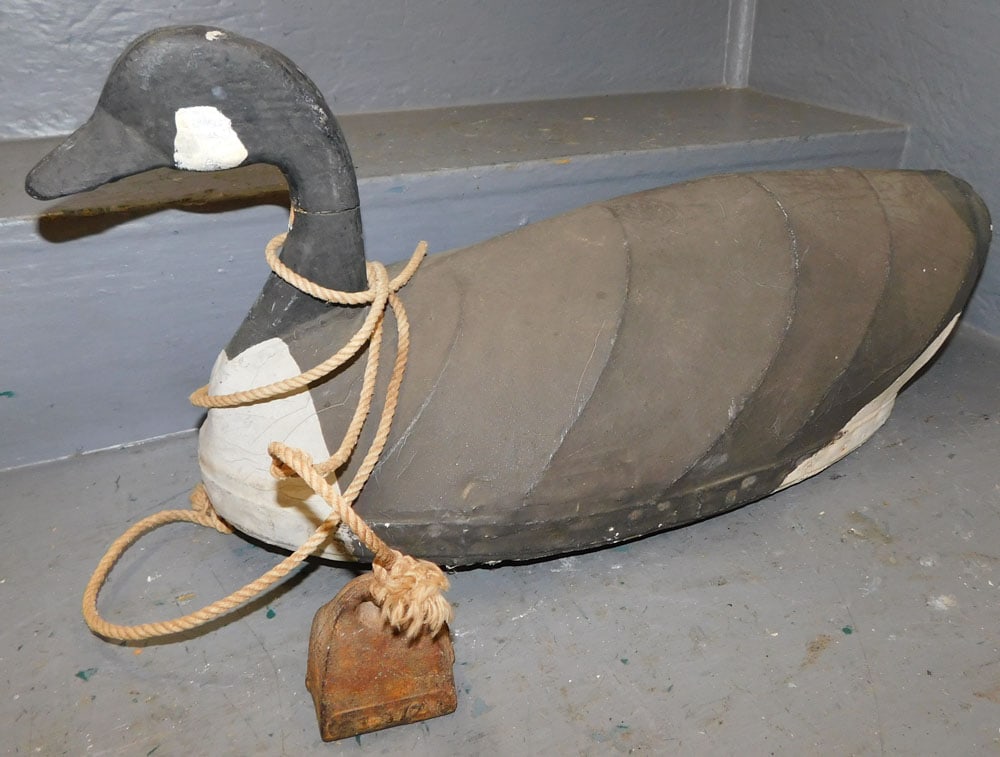 Antique Painted Canvas Back Canadian Goose Decoy (1 of 4)