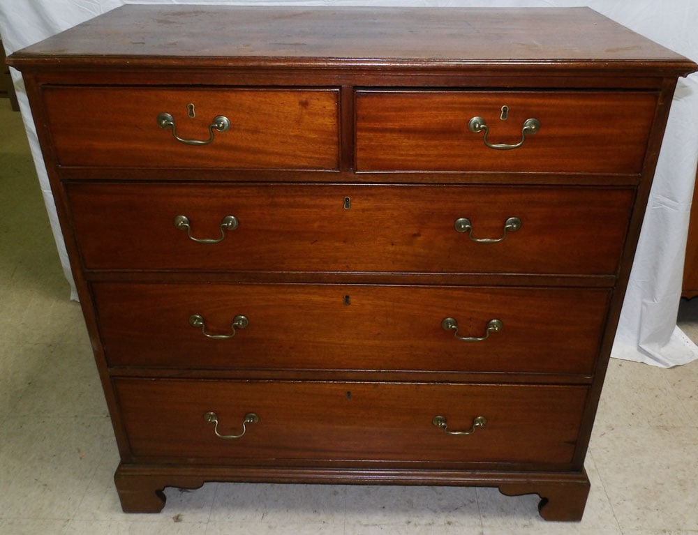 19th Century Mahogany 2/3 Drawer Chest (1 of 6)