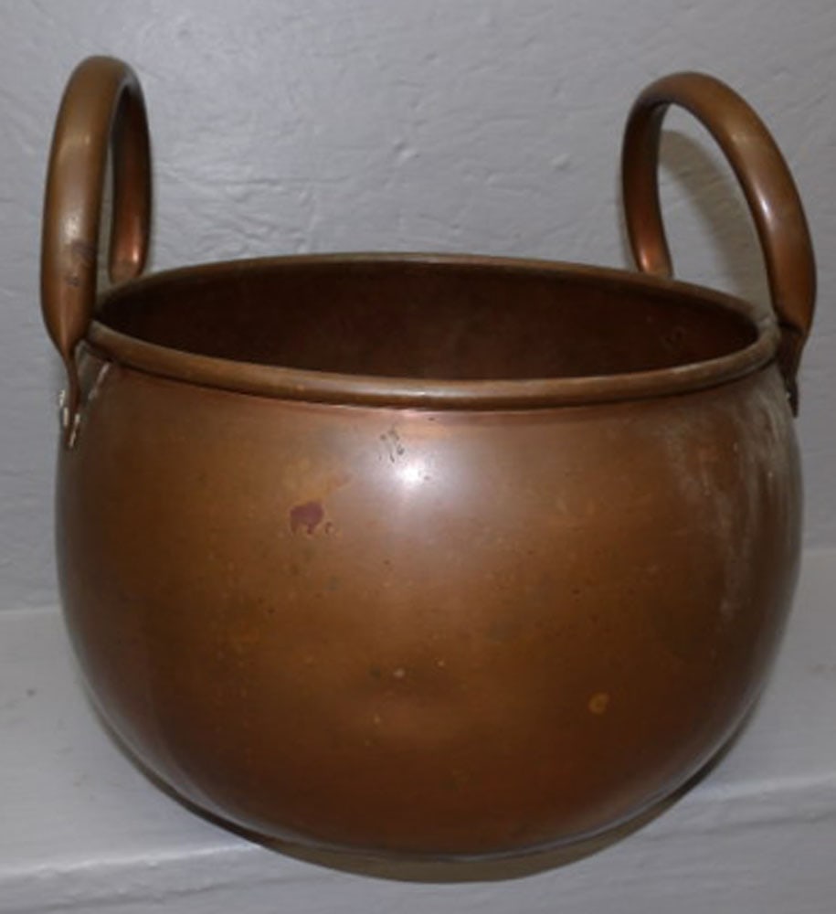Copper Double Handled Pot (1 of 2)