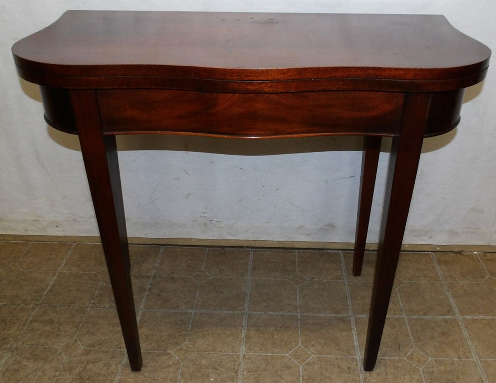 Mahogany Fold Over Top Game Table (1 of 5)